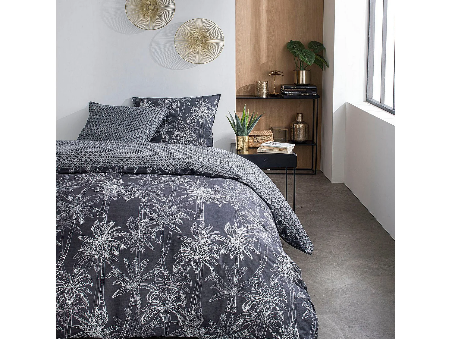 Housse de couette 220x240 + 2 taies d'oreiller 63x63 cm Coton Sunshine 5.16