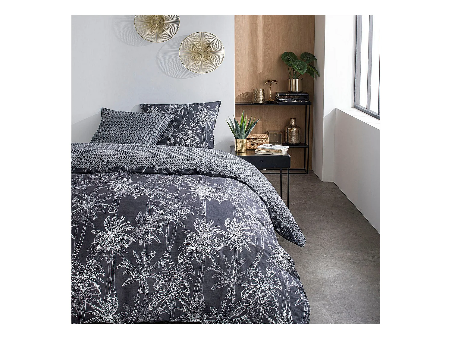 Housse de couette 220x240 + 2 taies d'oreiller 63x63 cm Coton Sunshine 5.16