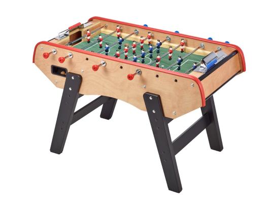 vente unique Baby-foot Adulte Luxe en bois - Barres télescopiques - 2 à 4 joueurs - 3 Balles liège inclues