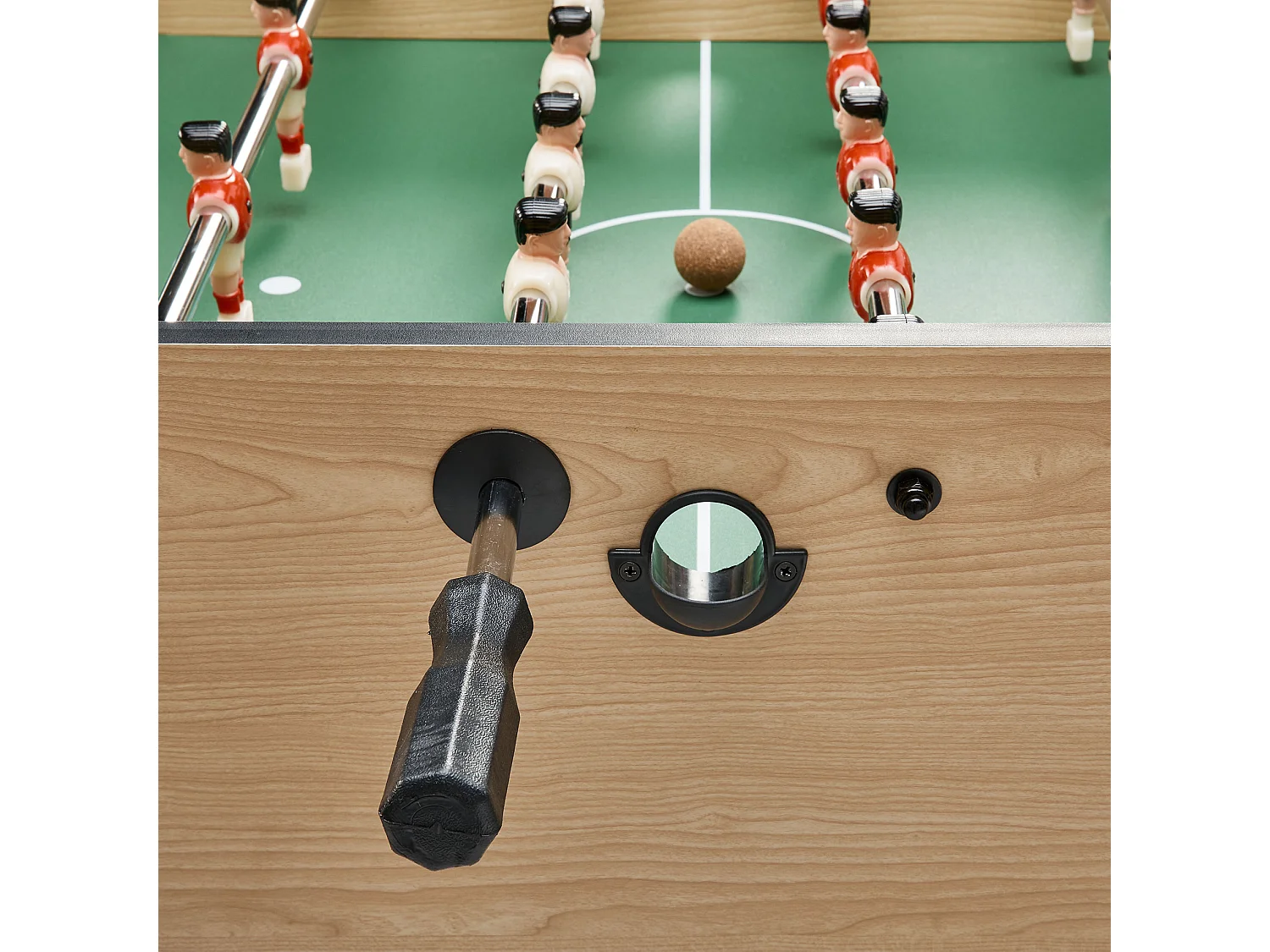 Baby-foot adulte - Robuste - Barres télescopiques - 2 à 4 joueurs - 3 Balles liège inclues