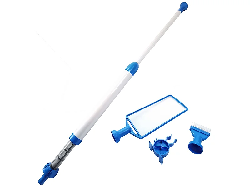Aspirateur manuel pour spa avec épuisette et brosse de nettoyage