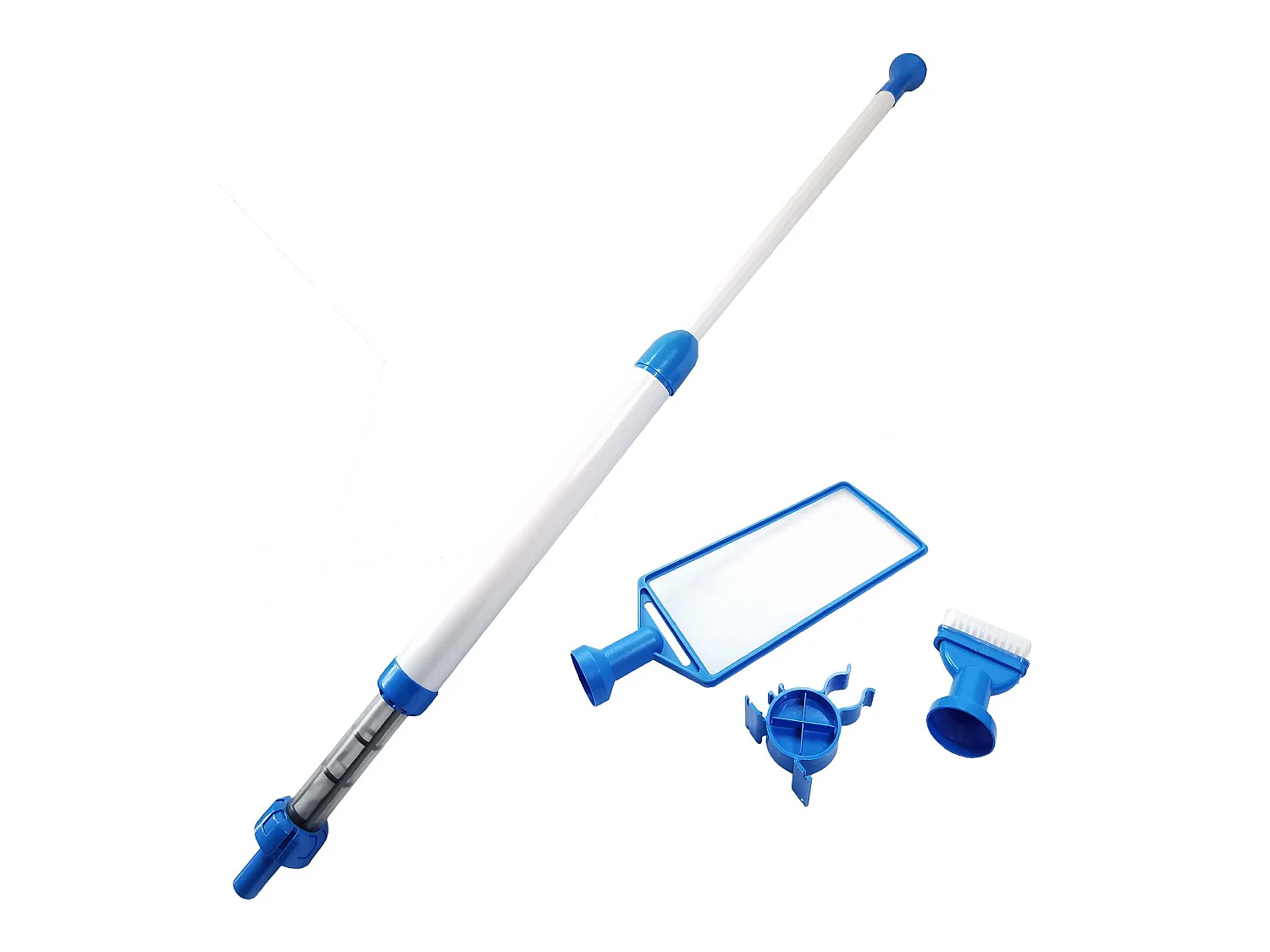 Aspirateur manuel pour spa avec épuisette et brosse de nettoyage