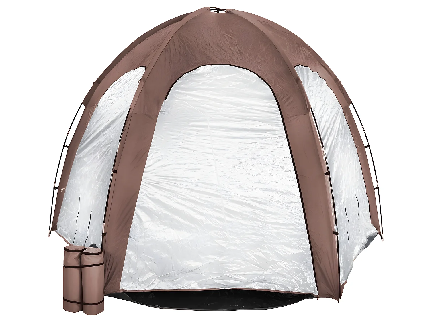 Tente dôme abri de piscine et spa - 3.4m x 3.9m H2.2m