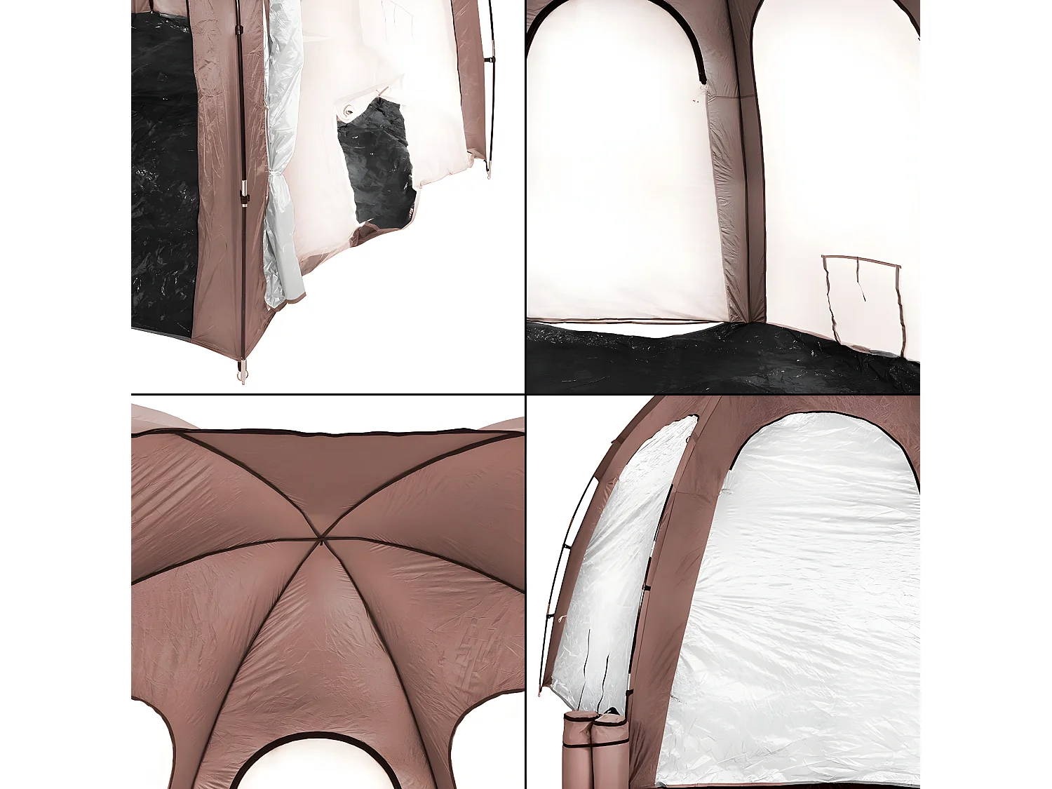 Tente dôme abri de piscine et spa - 3.4m x 3.9m H2.2m