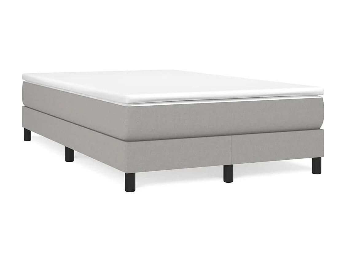 Lit adulte Gris clair 120x200 cm Tissu BE7890