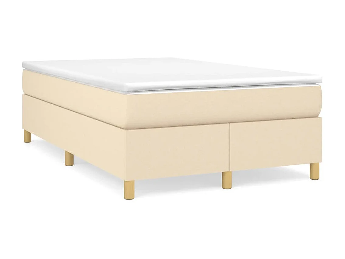 Lit adulte Crème 120 x 200 cm Tissu BE4323