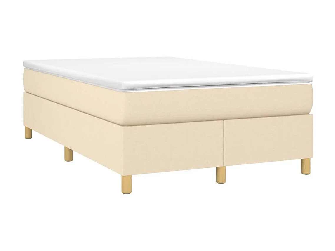 Lit adulte Crème 120 x 200 cm Tissu BE4323