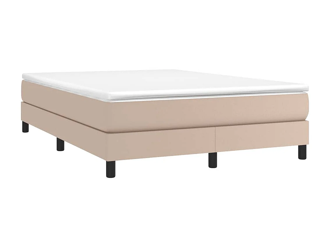 Lit adulte Cappuccino 140x190 cm Similicuir BE9818