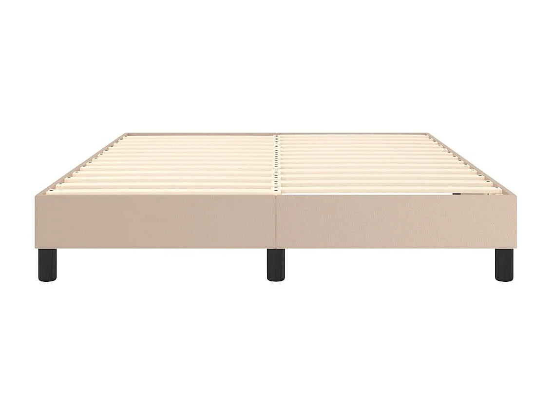 Lit adulte Cappuccino 140x190 cm Similicuir BE9818