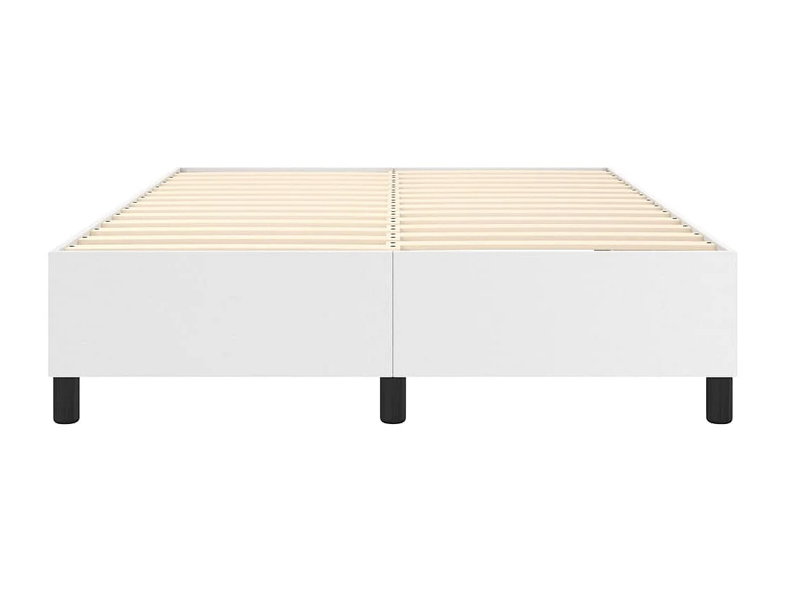 Lit adulte Blanc 140x200 cm Similicuir BE2380