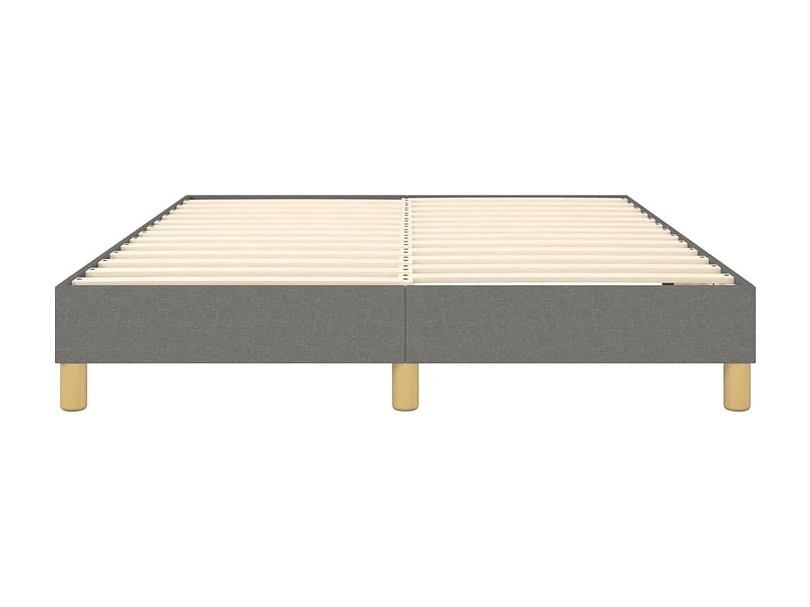 Lit adulte Gris foncé 140x190 cm Tissu BE2424