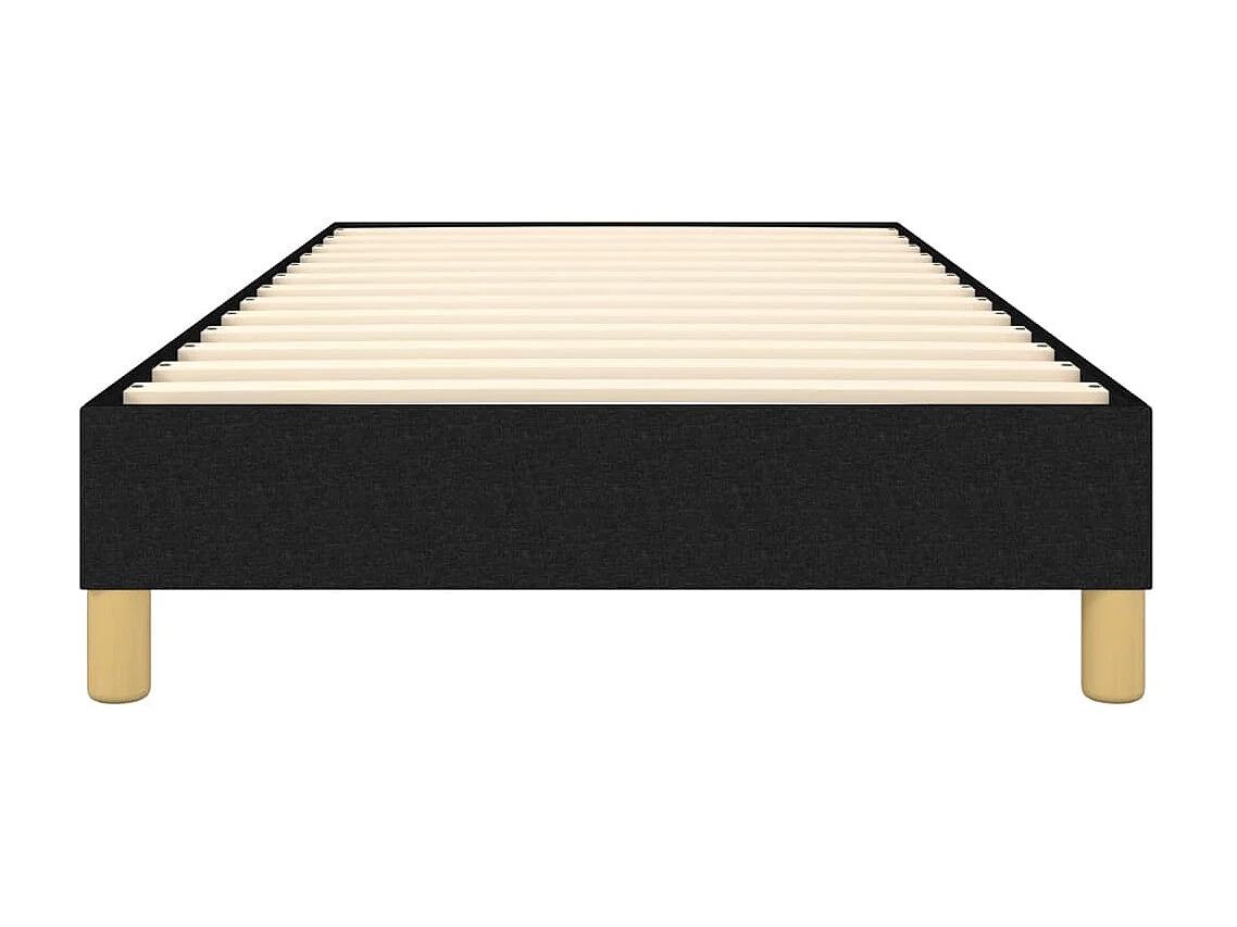 Lit adulte Noir 90x200 cm Tissu BE7943