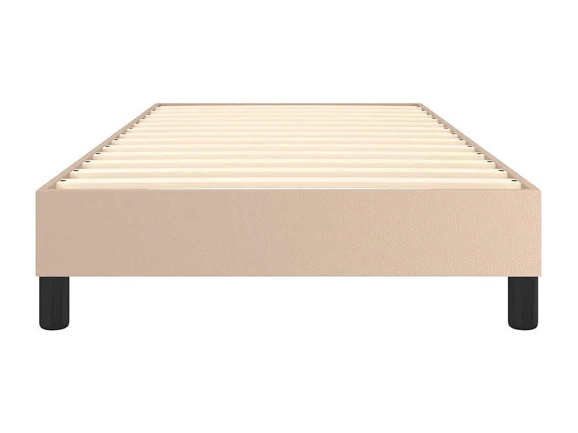 Lit adulte Cappuccino 80x200 cm Similicuir BE8559