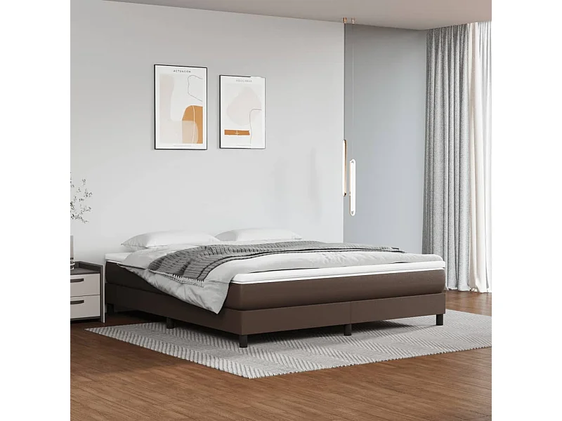 Bedframe kunstleer bruin 180x200 cm NL73451