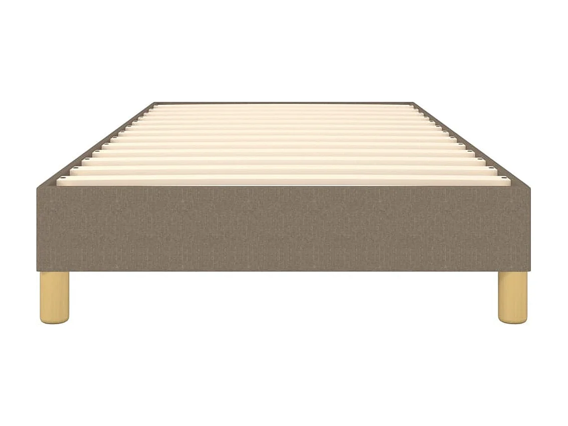 Lit adulte Taupe 90x200 cm Tissu BE5432