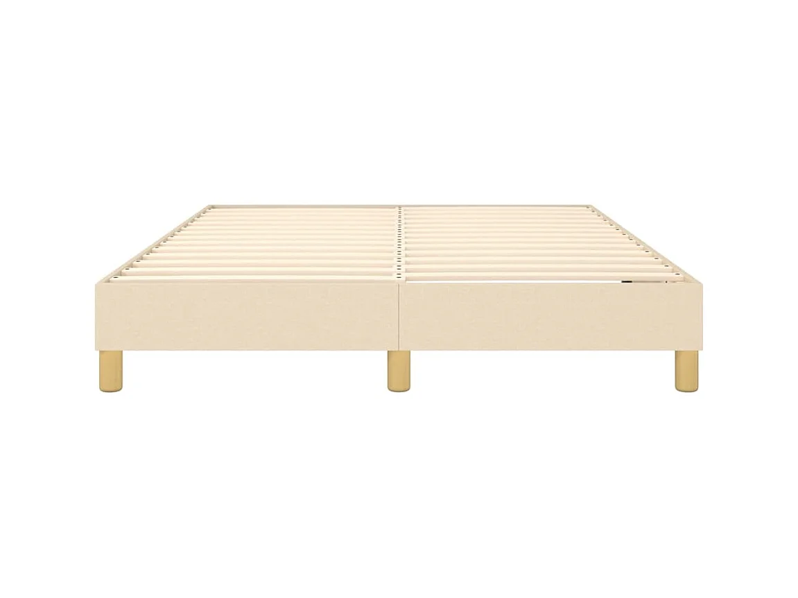Letto matrimoniale a Molle Crema 140x200 cm in Tessuto CFW262250