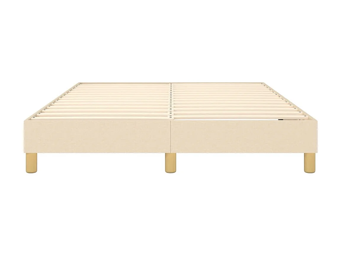 Lit adulte Crème 140 x 200 cm Tissu BE5350