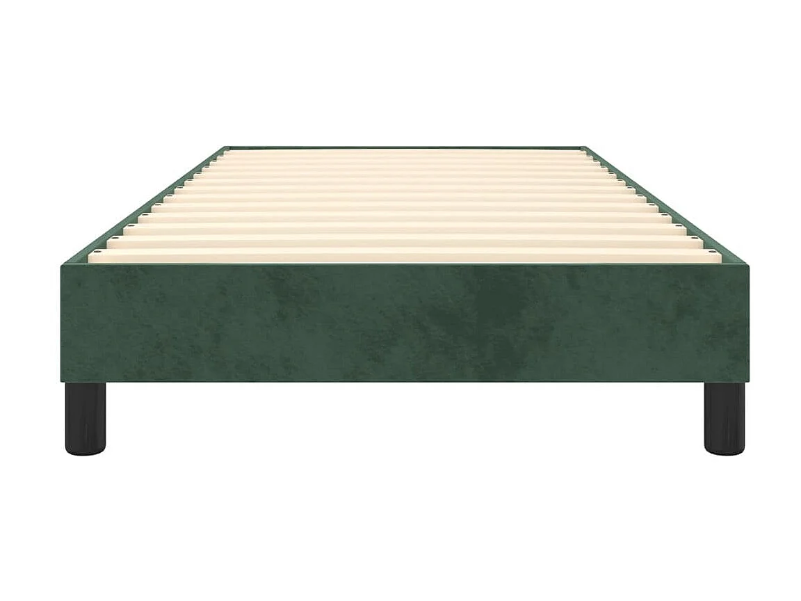 Lit adulte Vert foncé 100x200 cm Velours BE6939