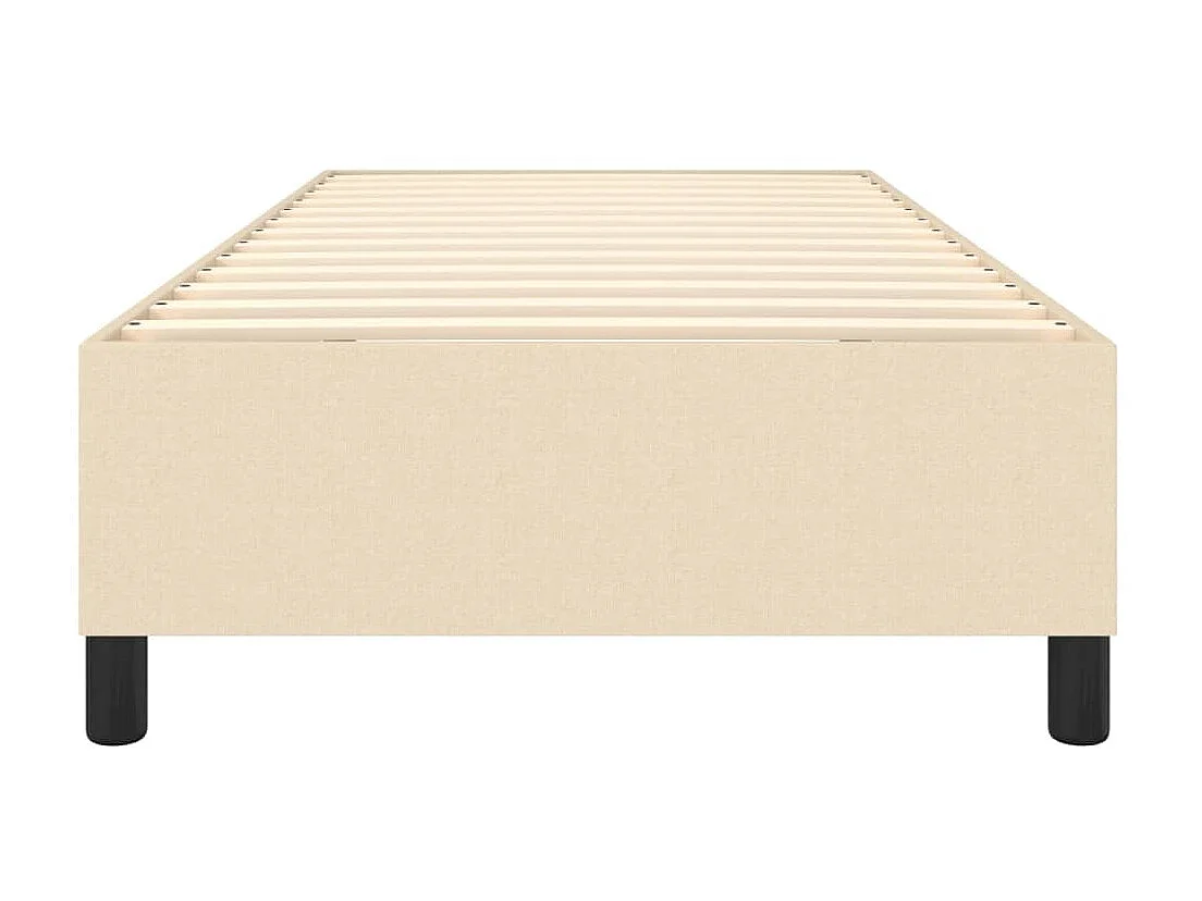 Lit adulte Crème 80x200 cm Tissu BE8257