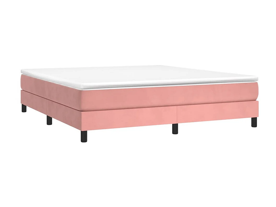 Bedframe fluweel roze 160x200 cm NL69102