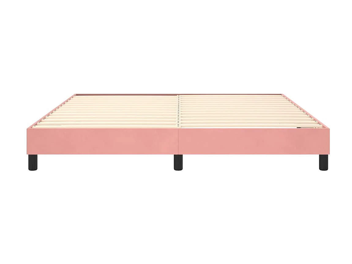 Bedframe fluweel roze 160x200 cm NL69102