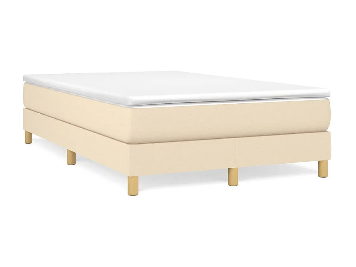 Lit adulte Crème 120 x 200 cm Tissu BE6756