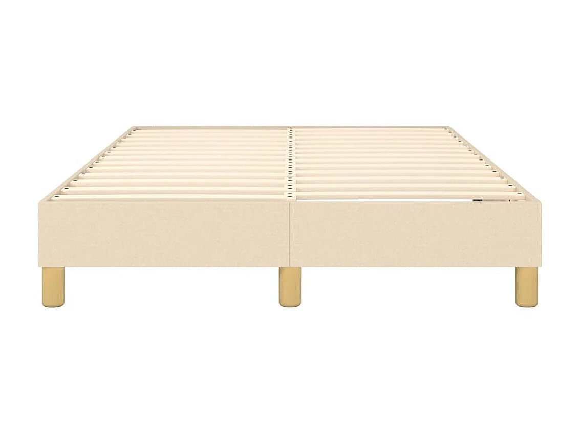 Lit adulte Crème 120 x 200 cm Tissu BE6756