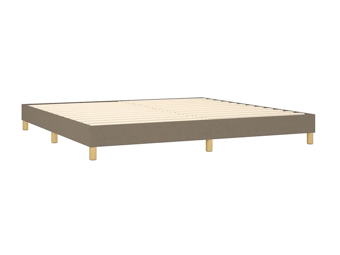 Bedframe stof taupe 200x200 cm NL64056