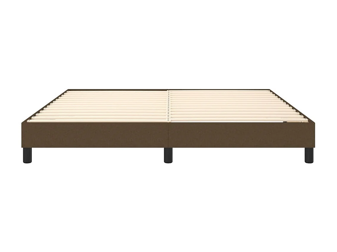 Bedframe stof donkerbruin 160x200 cm NL89737