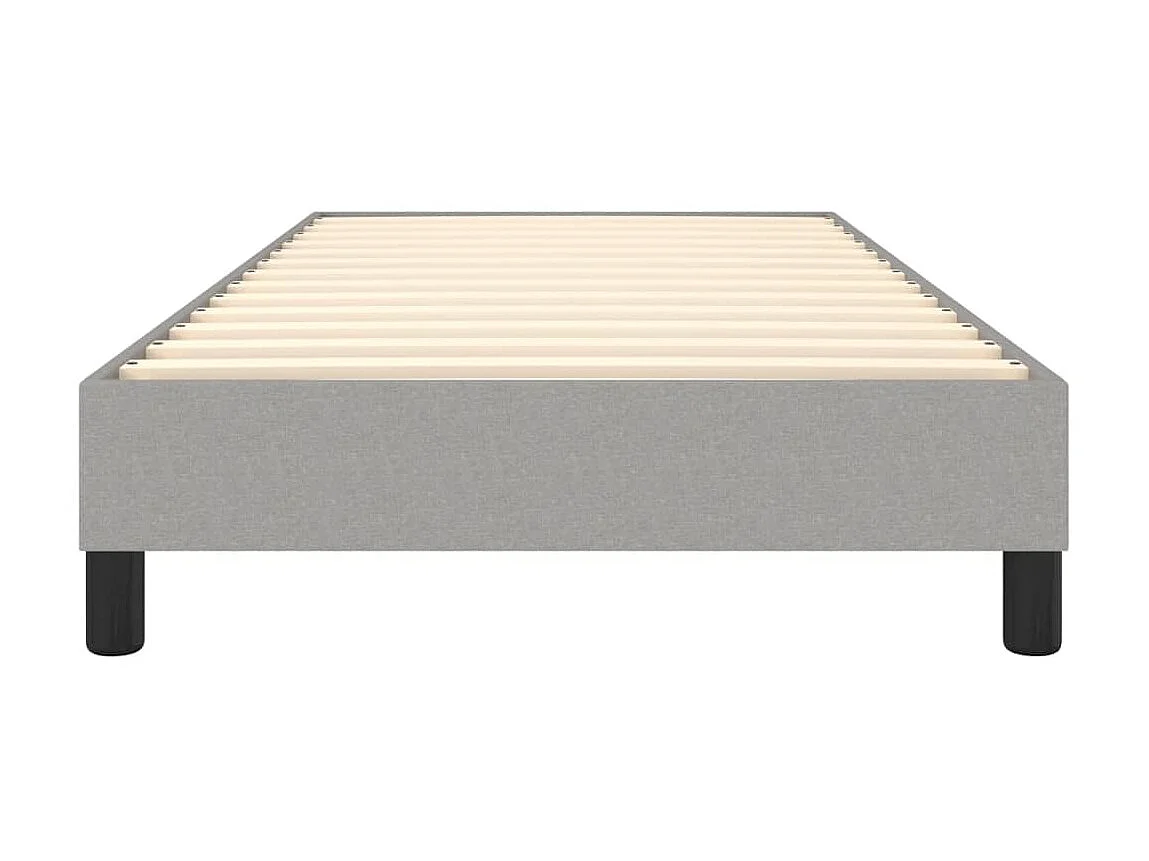 Lit adulte Gris clair 100x200 cm Tissu BE6052