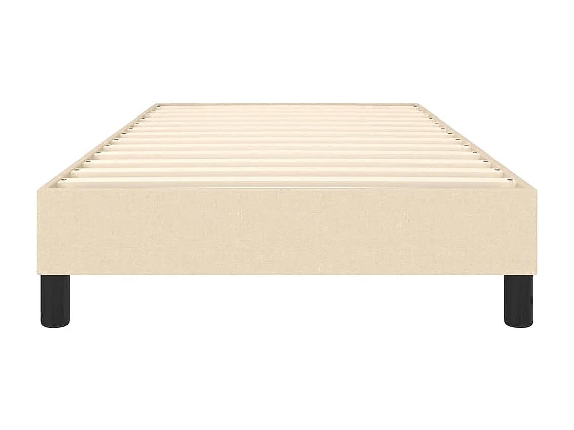 Lit adulte Crème 90x190 cm Tissu BE5318