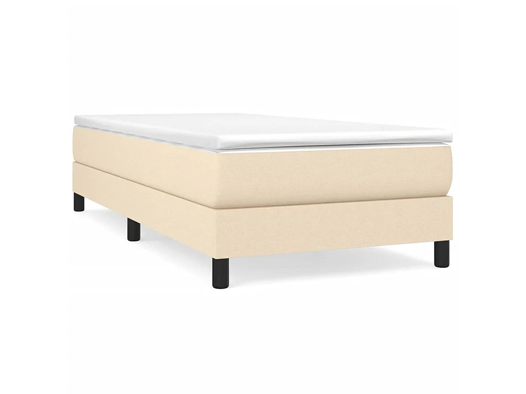 Bedframe stof crèmekleurig 90x190 cm NL31332