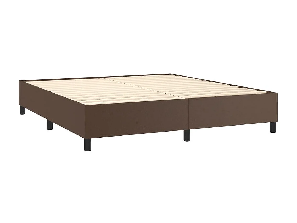 Bedframe kunstleer bruin 160x200 cm NL11831