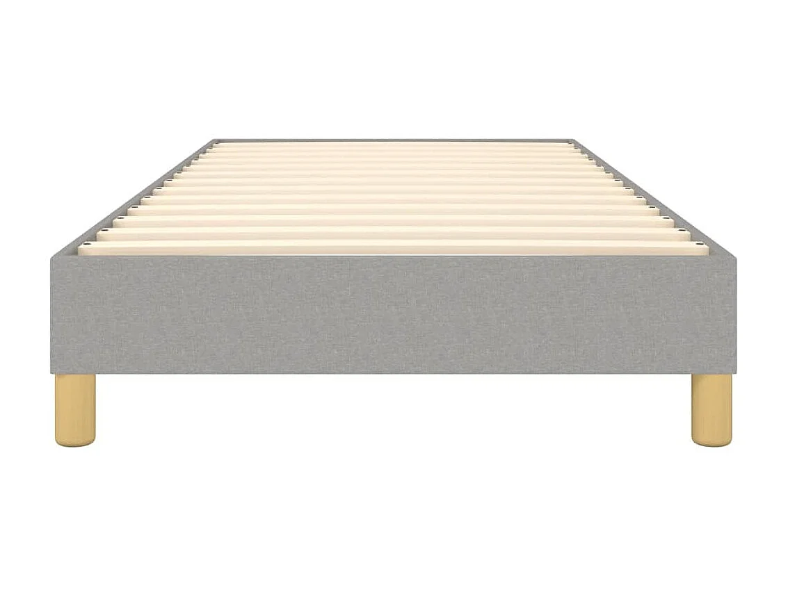 Lit adulte Gris clair 90x200 cm Tissu BE8391