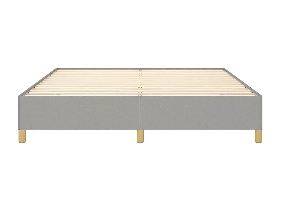 Lit adulte Gris clair 160x200 cm Tissu BE2276