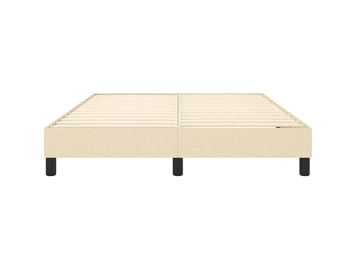 Letto matrimoniale a Molle Crema 140x200 cm in Tessuto CFW425418
