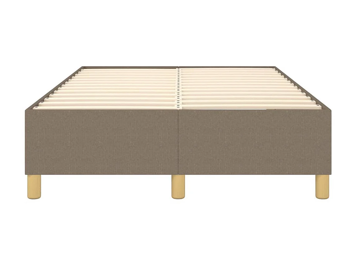 Lit adulte Taupe 120x200 cm Tissu BE4417