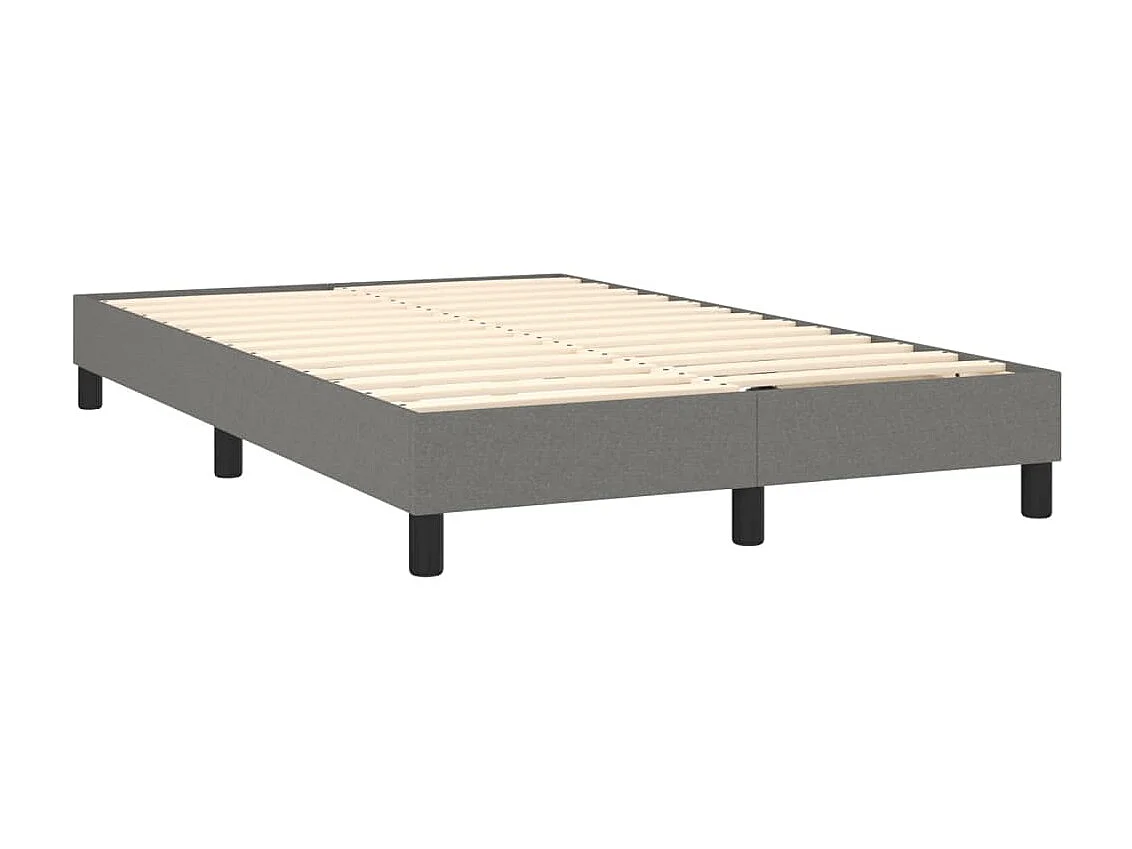 Lit adulte Gris foncé 120 x 200 cm Tissu BE2129