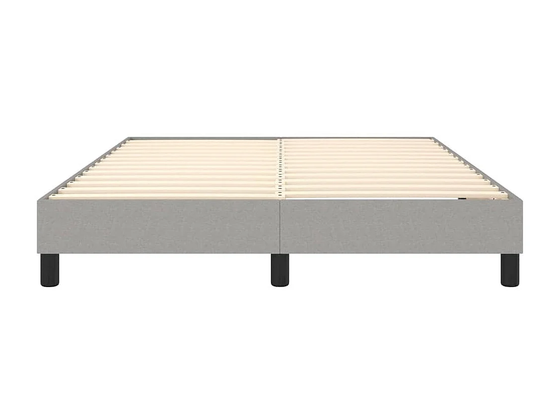 Lit adulte Gris clair 140x200 cm Tissu BE2869