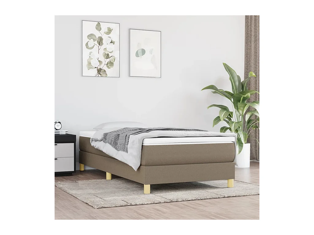 Bedframe stof taupe 100x200 cm NL98199