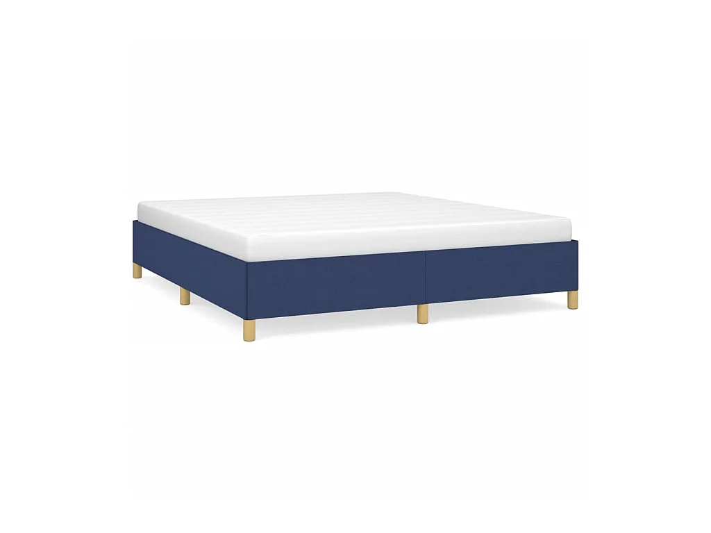 Lit adulte Bleu 160x200 cm Tissu BE9392