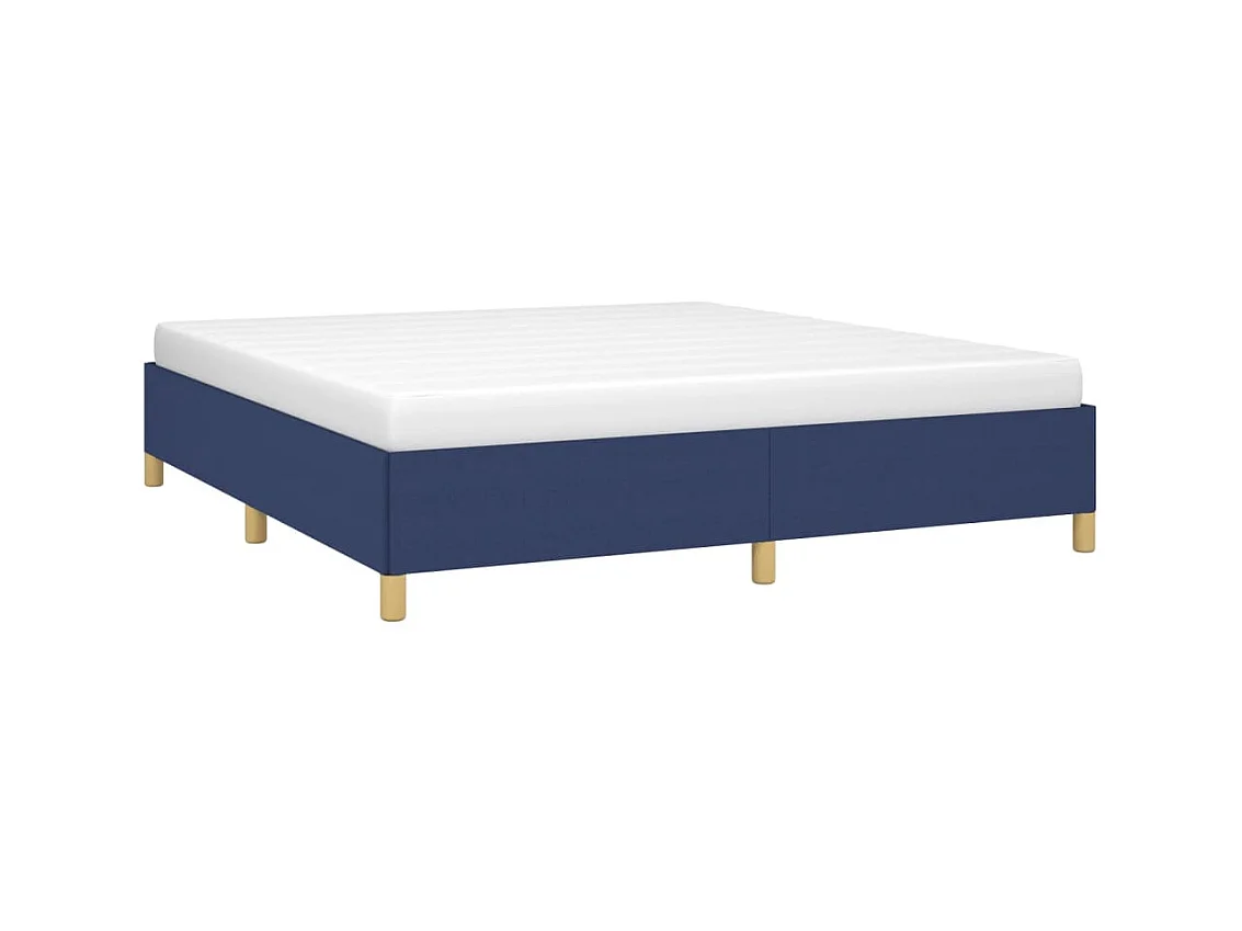Lit adulte Bleu 160x200 cm Tissu BE9392