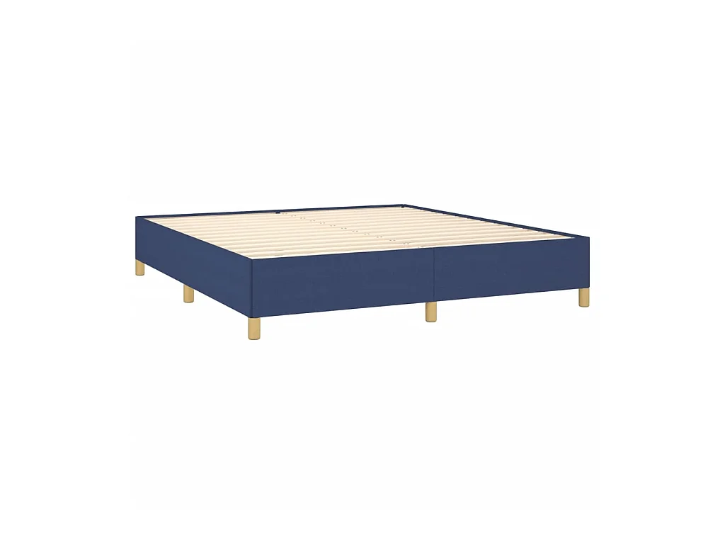 Lit adulte Bleu 160x200 cm Tissu BE9392