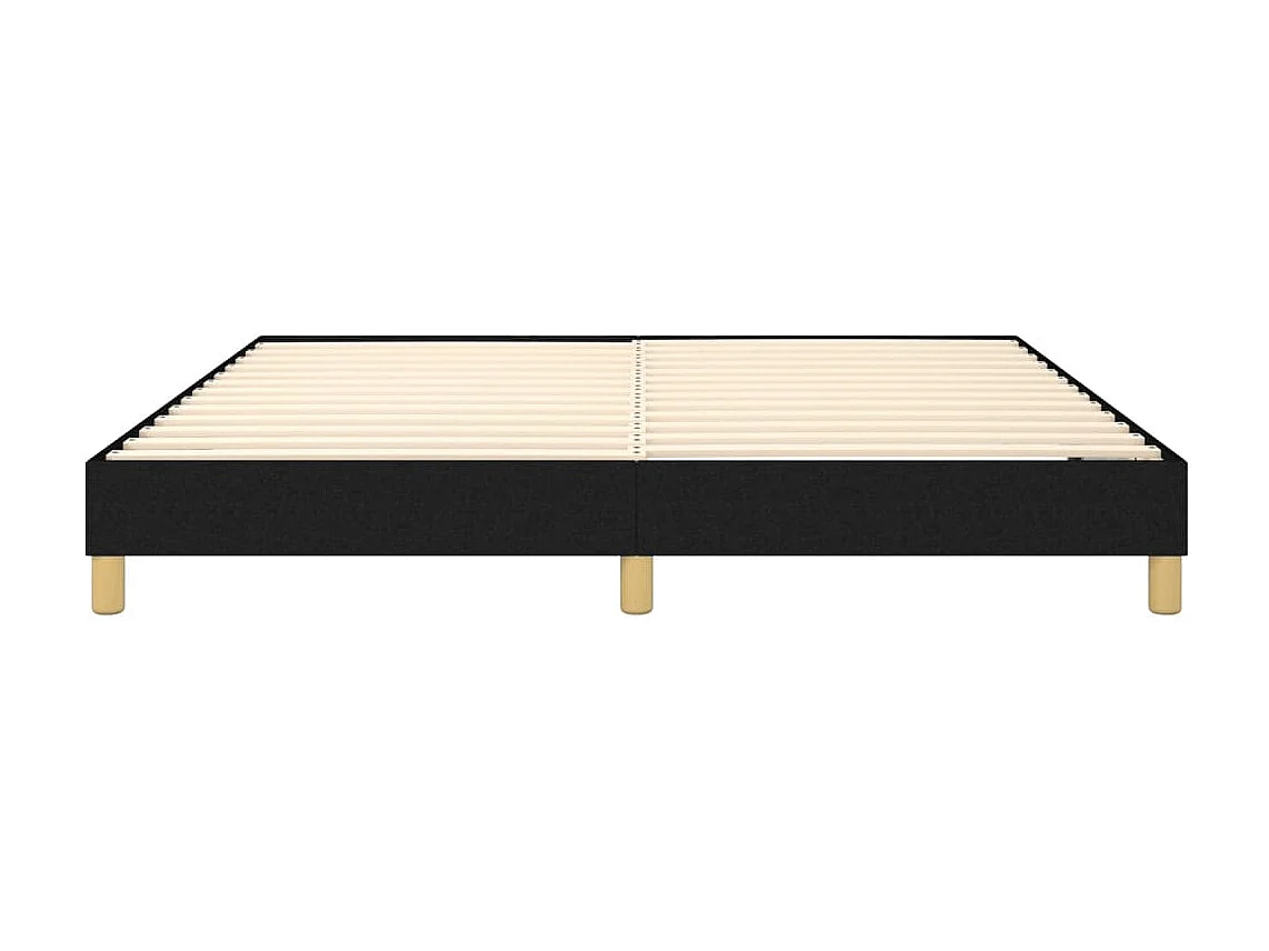 Lit adulte Noir 160x200 cm Tissu BE9781