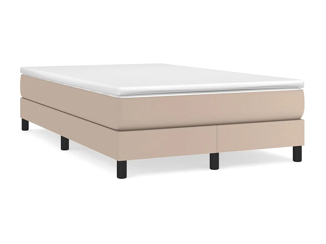 Lit adulte Cappuccino 120x200 cm Similicuir BE9762