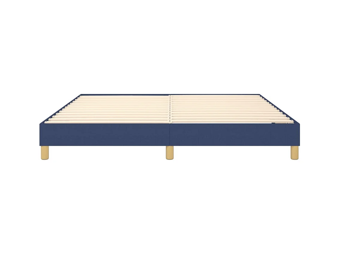 Letto matrimoniale a Molle Blu 160x200 cm in Tessuto CFW482922