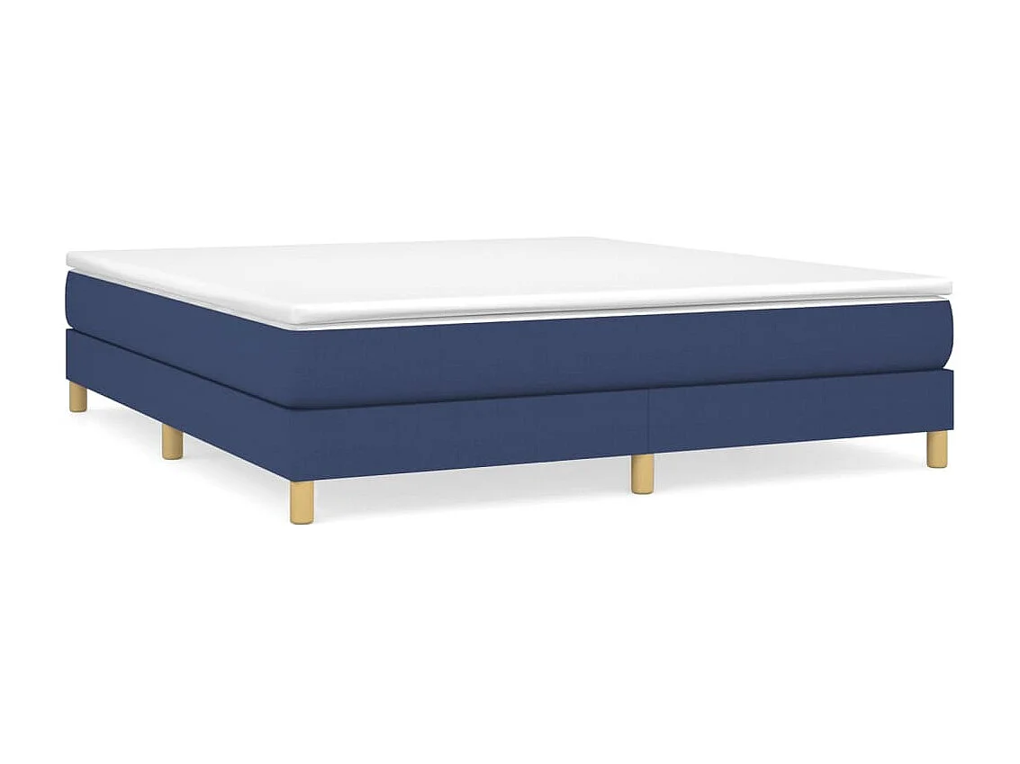 Bedframe stof blauw 160x200 cm NL25090