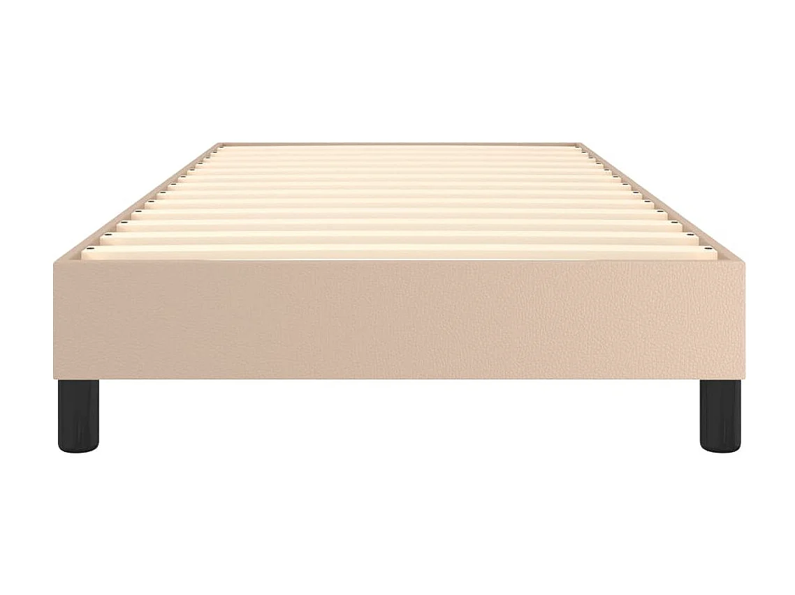 Lit adulte Cappuccino 100x200 cm Similicuir BE2079