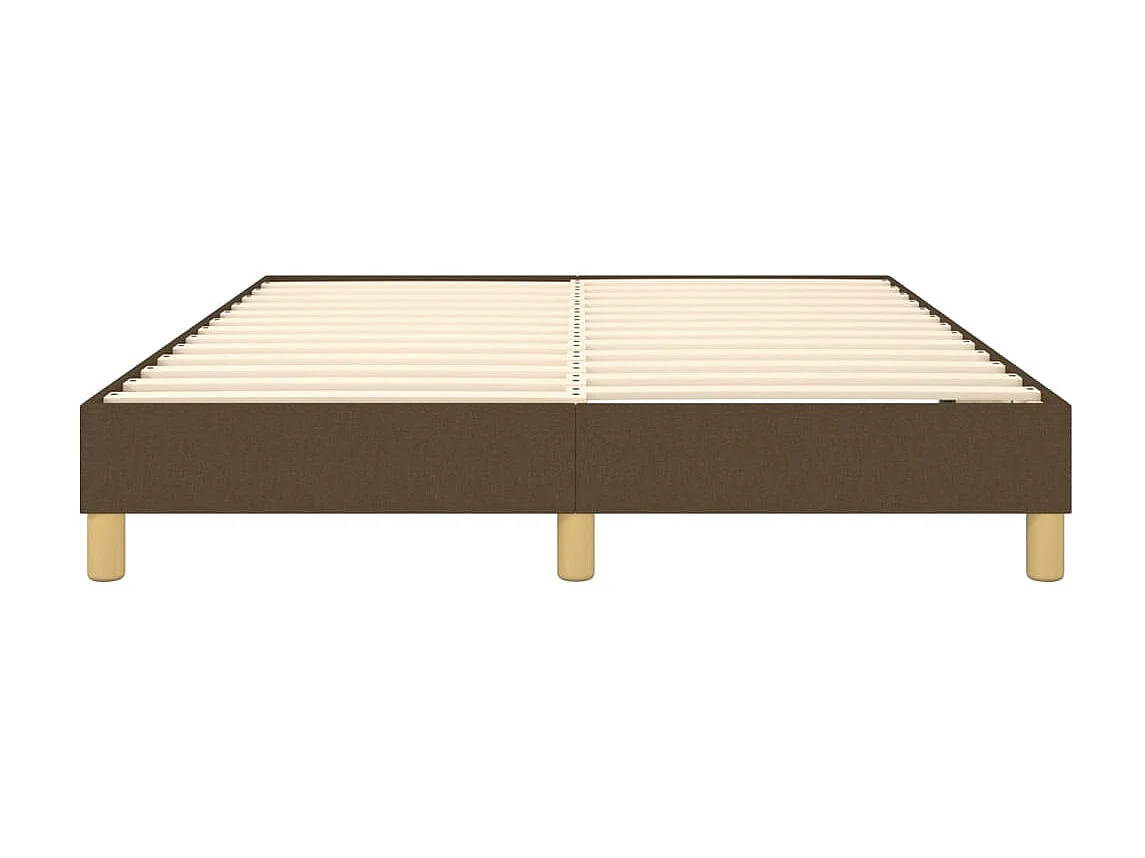 Bedframe stof donkerbruin 140x190 cm NL35123