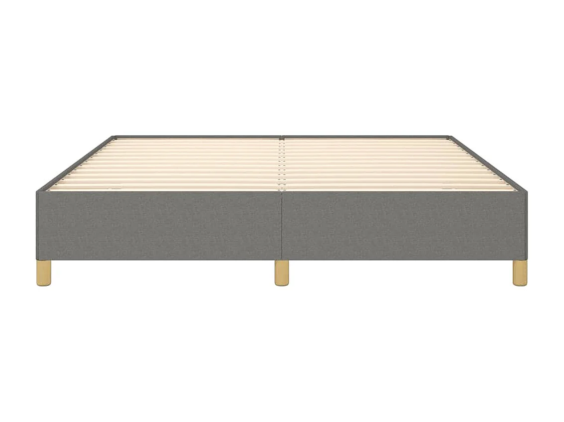 Lit adulte Gris foncé 160 x 200 cm Tissu BE7932